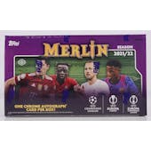 2021/22 Topps UEFA Champions League Merlin Chrome Soccer Hobby Box