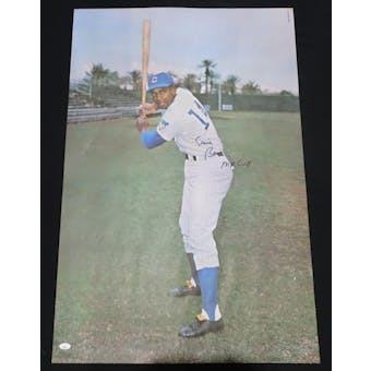 Ernie Banks Autographed Poster (Mr. Cub) JSA RR92075 (Reed Buy)