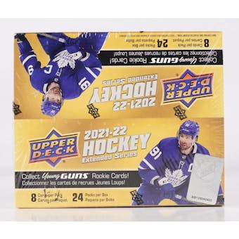 2021/22 Upper Deck Extended Series Hockey 24-Pack Retail Box (Lot of 3)
