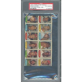 1974 Topps Stamp Panel Reggie Jackson PSA AUTH *6767 (Reed Buy)