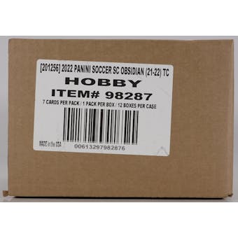 2021/22 Panini Obsidian Soccer Hobby 12-Box Case