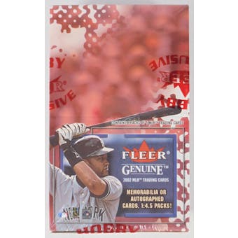 2002 Fleer Genuine Baseball Hobby 8-Pack Mini Box (Reed Buy)