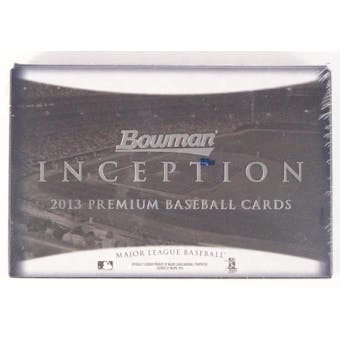 2013 Bowman Inception Baseball Hobby Box (Reed Buy)