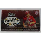 2012 Topps Pro Debut Baseball Hobby Box (Reed Buy)