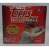 2012 Topps Update Series Baseball Jumbo Box (Reed Buy)