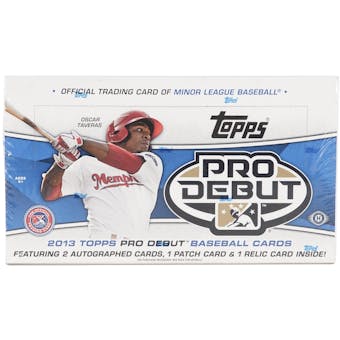 2013 Topps Pro Debut Baseball Hobby Box (Reed Buy)
