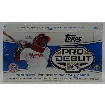 2013 Topps Pro Debut Baseball Hobby Box (Reed Buy)