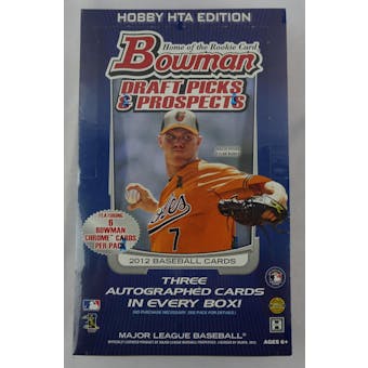 2012 Bowman Draft Picks & Prospects Baseball Jumbo Box (Reed Buy)