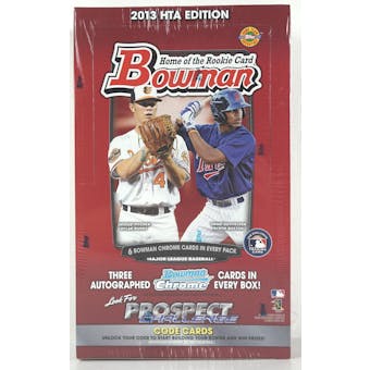 2013 Bowman Baseball Jumbo Box (Reed Buy)
