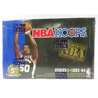 1993/94 Hoops Series 1 Basketball Hobby Box (Reed Buy)
