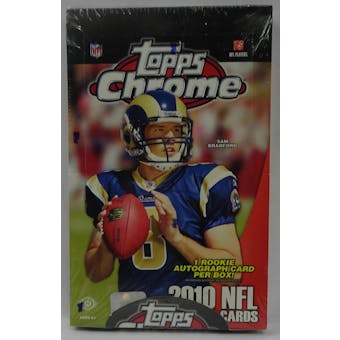 2010 Topps Chrome Football Hobby Box (Reed Buy)