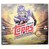 2013 Topps Football Jumbo Box (Reed Buy)
