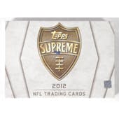 2012 Topps Supreme Football Hobby Box (Reed Buy)
