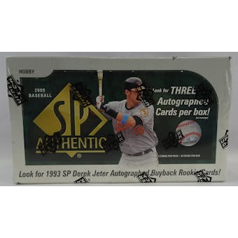 2009 Upper Deck SP Authentic Baseball Hobby Box (Reed Buy)