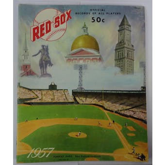 1957 Red Sox Official Records of All Players Magazine (Reed Buy)
