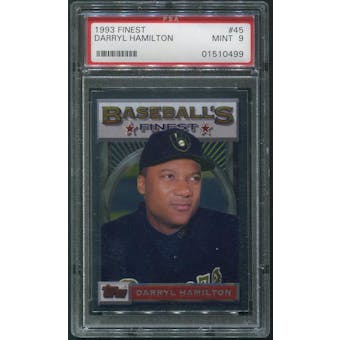 1993 Topps Finest Baseball #45 Darryl Hamilton PSA 9 (MINT)