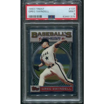 1993 Topps Finest Baseball #137 Greg Swindell PSA 9 (MINT)