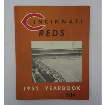 1952 Cincinnati Reds Official Yearbook 50-Cents (Reed Buy)