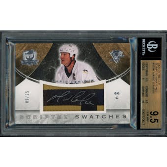 2008/09 Upper Deck The Cup Mario Lemieux Patch Auto Card #SS-ML 09/25 BGS 9.5