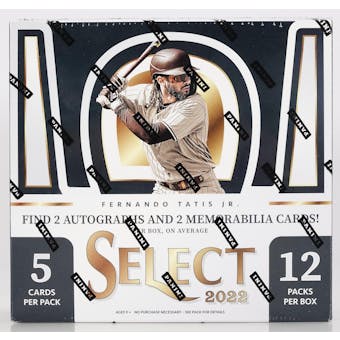 2022 Panini Select Baseball Hobby 12-Box Case - DACW Live 30 Spot PYT Break #1