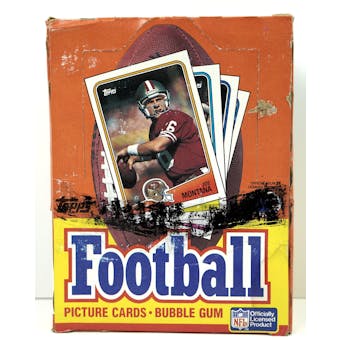 1988 Topps Football Wax Box X-Out (Reed Buy)