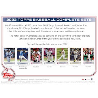 2022 Topps Factory Set Baseball (Box) (Presell)