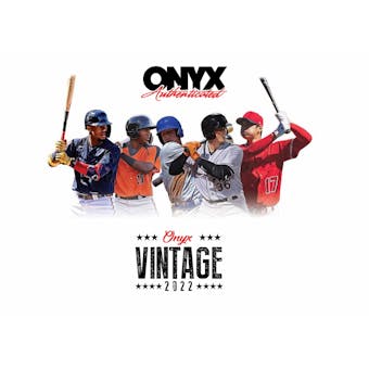 2022 Onyx Vintage Baseball Hobby 24-Box Case (Presell)