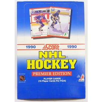 1990/91 Score American Hockey Hobby Box (Reed Buy)