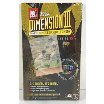 1995 Topps Dimension III Baseball Hobby Box (Reed Buy)