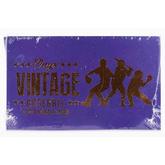 2022 Onyx Vintage Baseball Hobby Box