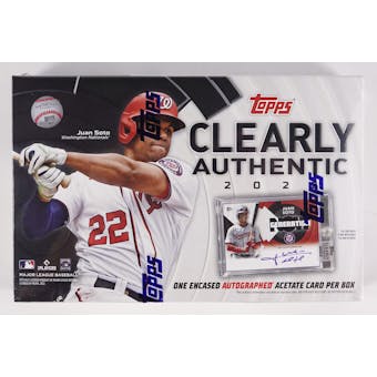 2022 Topps Clearly Authentic Baseball Hobby 20-Box Case- DACW Live 30 Spot PYT Break #1