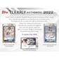 2022 Topps Clearly Authentic Baseball Hobby 20-Box Case- DACW Live 30 Spot PYT Break #2
