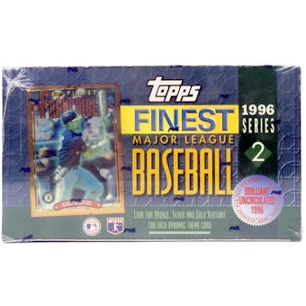 1996 Topps Finest Series 2 Baseball Hobby Box (Reed Buy)