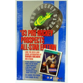 1993/94 Classic Pro All-Star Edition Hockey Hobby Box (Reed Buy)