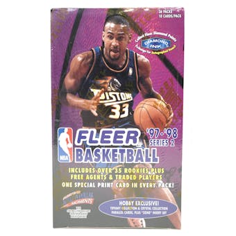 1997/98 Fleer Series 2 Basketball Hobby Box (Reed Buy)