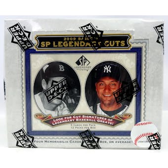 2009 Upper Deck SP Legendary Cuts Baseball Hobby Box (Reed Buy)