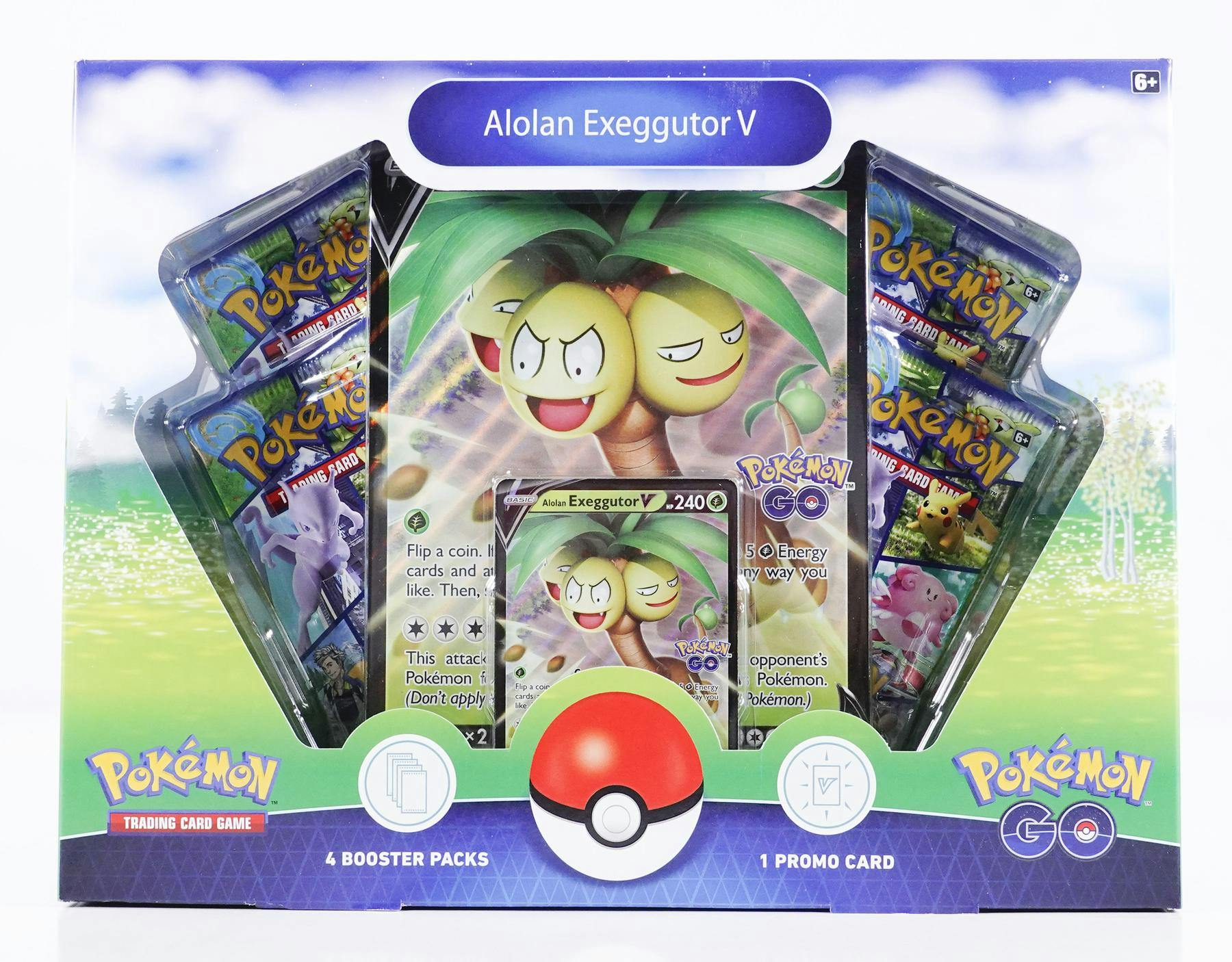 Box Coleção Pokémon Go - Exeggutor de Aalola-V Card Games Colecionáveis
