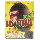 1990/91 Fleer Basketball Wax Box (BBCE) (FASC) (Reed Buy)