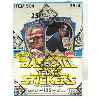 1981 Fleer Star Sticker Baseball Wax Box (BBCE) (FASC) (Reed Buy)