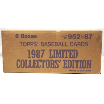 1987 Topps Tiffany Baseball Factory Set Case Sealed (Reed Buy)