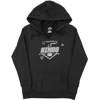 Los Angeles Kings Majestic Black Attacking Line Fleece Hoodie (Womens Small)