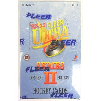 1992/93 Fleer Ultra Series 2 Hockey Hobby Box (Reed Buy)