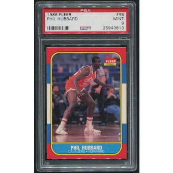 1986/87 Fleer Basketball #48 Phil Hubbard PSA 9 (MINT)