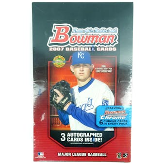 2007 Bowman Baseball Jumbo Box (Reed Buy)