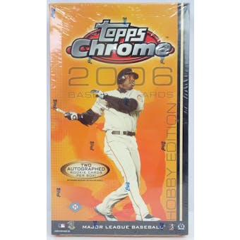 2006 Topps Chrome Baseball Hobby Box (Reed Buy)