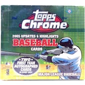 2005 Topps Chrome Updates & Highlights Baseball Hobby Box (Reed Buy)