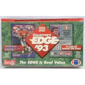 1993 Collector's Edge Rookie Update Football Hobby Box (Reed Buy)