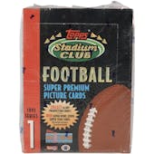 1993 Topps Stadium Club Series 1 Football Hobby Box (Reed Buy)