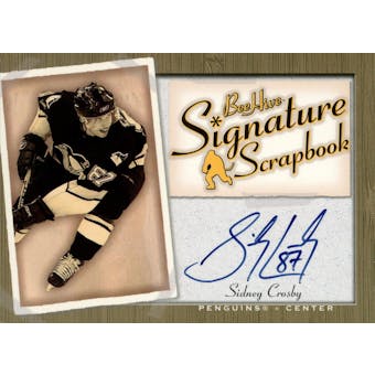 2005/06 Upper Deck Bee Hive Signature Scrapbook Sidney Crosby Auto Card #SS-SC