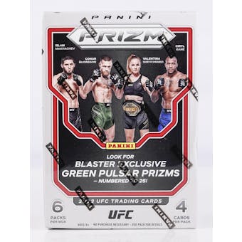 2022 Panini Prizm UFC 6-Pack Blaster Box (Green Pulsar Prizms!)